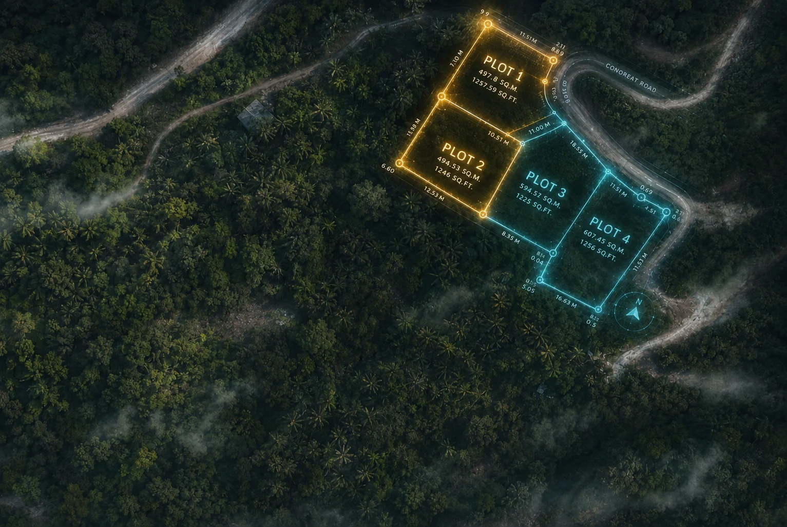 Plot 1+2 Aerial View